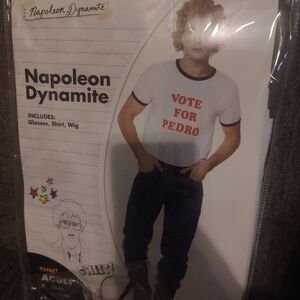 NEW Napoleon Dynamite Costume (shirt, wig, & glasses)